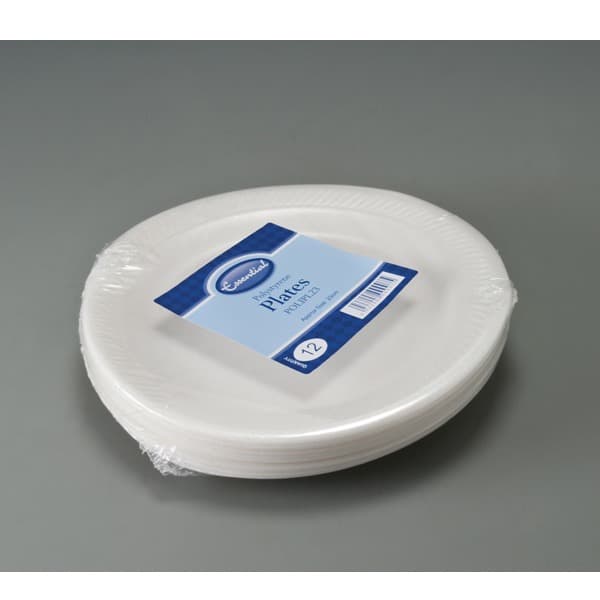 (image for) 23cm Polystyrene Plates 12pk