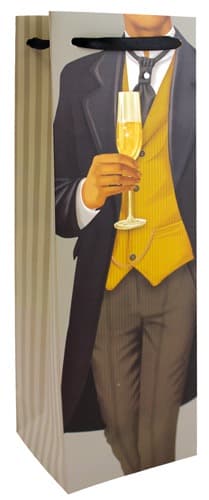 (image for) Man In A Tux Bottle Gift Bag