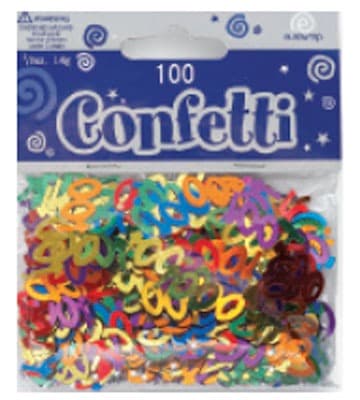 (image for) Age 100 Metallic Assorted Confetti