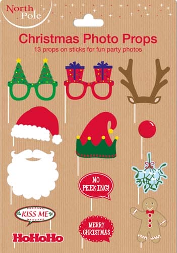 (image for) Christmas Themed Photo Props 12pc