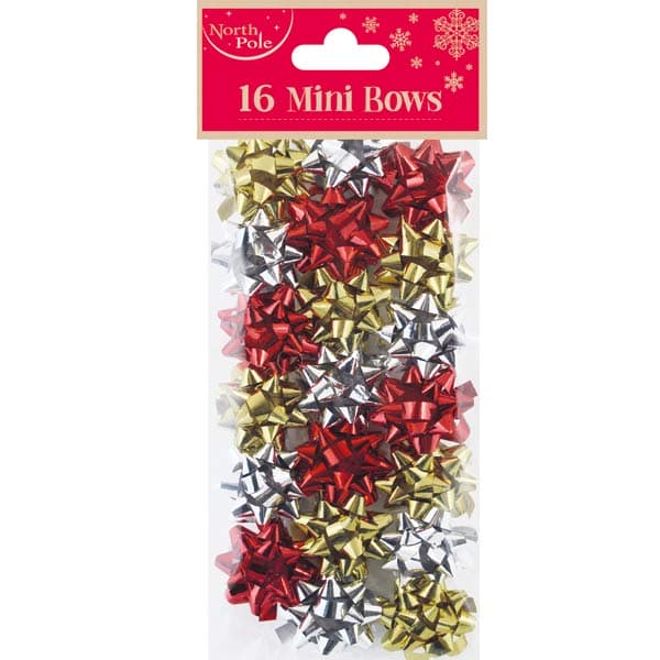 (image for) Traditional Metallic Mini Bows 16pk