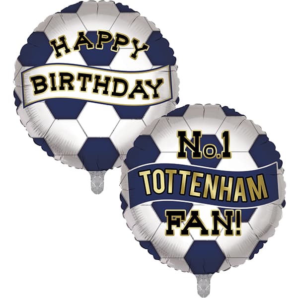 (image for) 18" Tottenham Birthday Football Foil Balloons