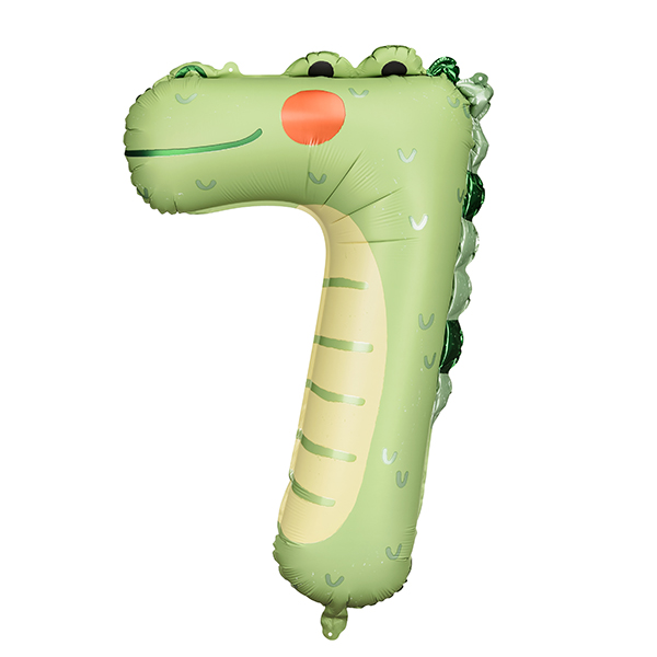 (image for) 29" Number 7 Crocodile Shape Foil Balloons