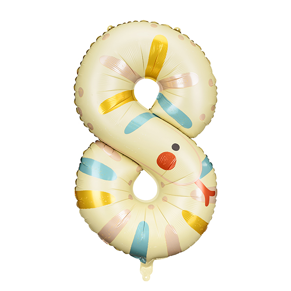 (image for) 28" Number 8 Snake Shape Foil Balloons