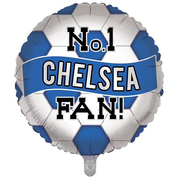 (image for) 18" No1 Chelsea Football Fan Foil Balloons