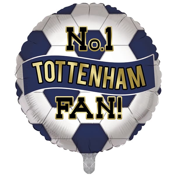 (image for) 18" No1 Tottenham Football Fan Foil Balloons