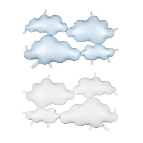 Double-Sided Backdrop Clouds Foil Balloons