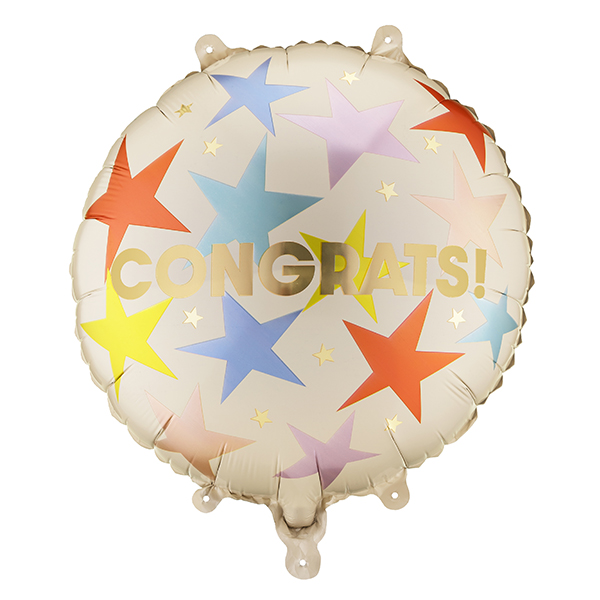 18" Congrats Stars Foil Balloons