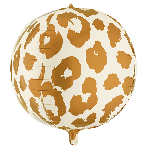 19" Cheetah Spot Ball Foil Balloons
