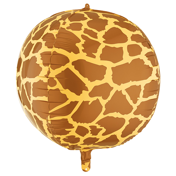 19" Giraffe Spots Ball Foil Balloons