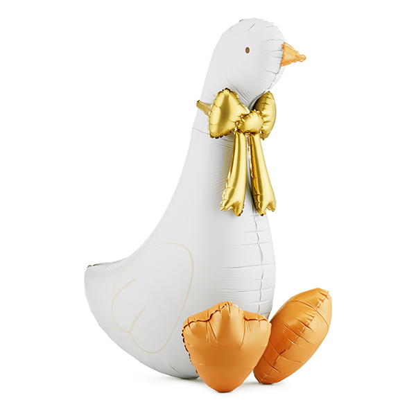 White Goose Shape Foil Balloons