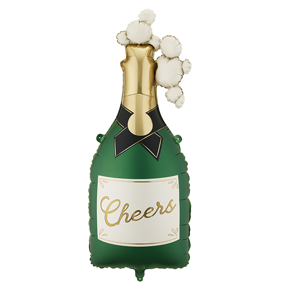 Cheers Champagne Bottle Shape Foil Balloons
