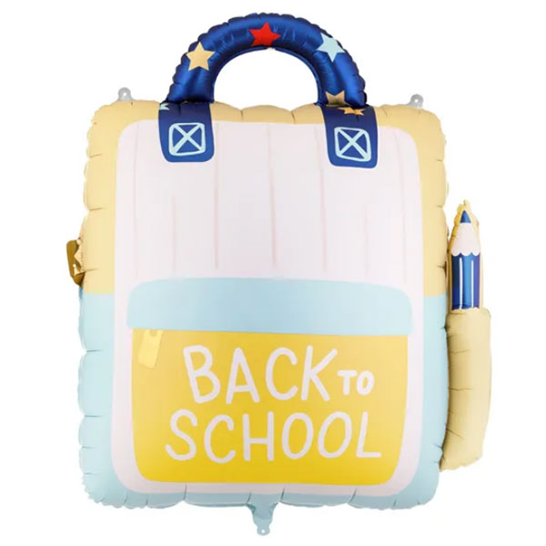 School Backpack Shape Foil Balloon