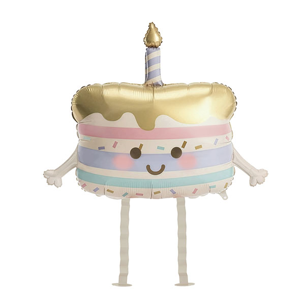 Cake Walking Foil Balloons