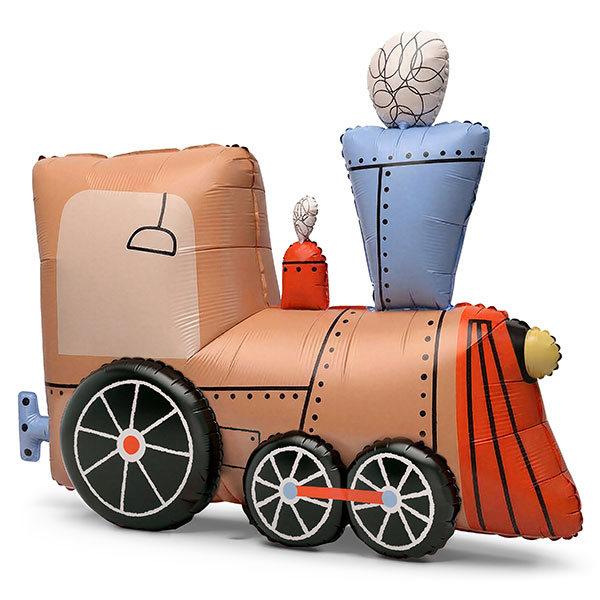 Train Standing Shape Foil Balloons