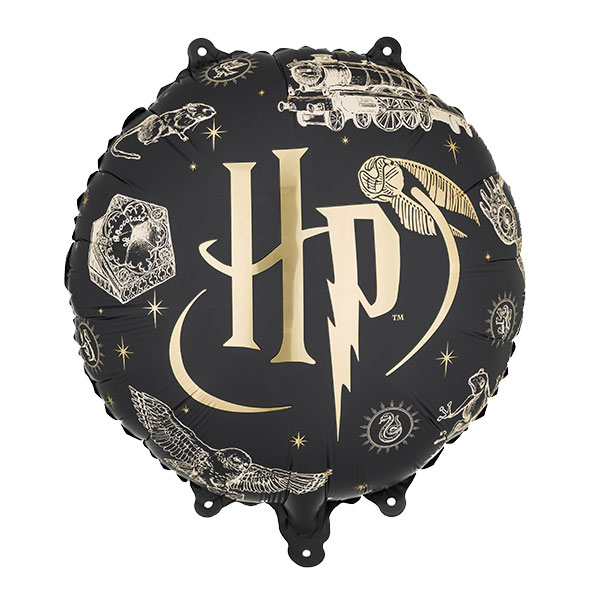 18" Black & Gold Harry Potter Foil Balloons