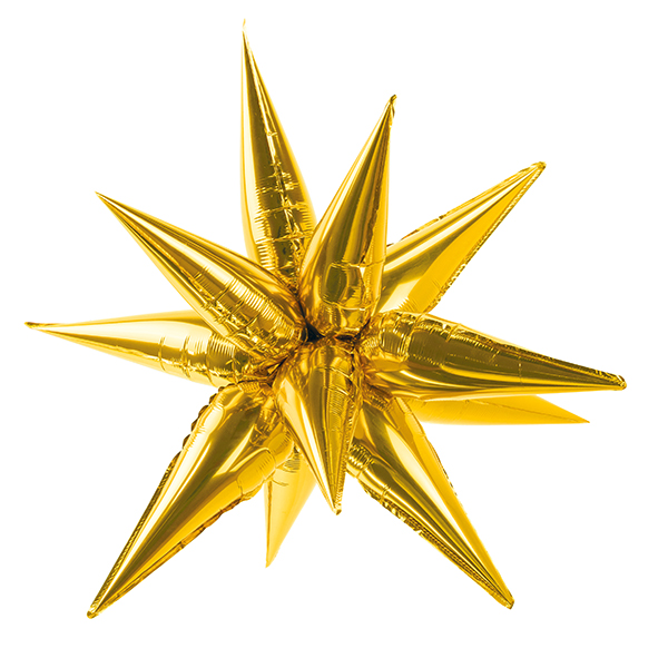 (image for) 95cm Metallic Gold 3D Star Foil Balloons