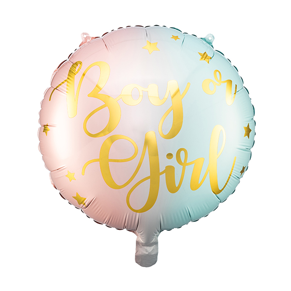 (image for) 18" Boy Or Girl Mix Foil Balloons