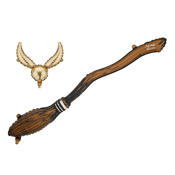 Harry Potter Broom & Snitch Set Foil Balloons