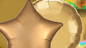 (image for) Fathers Day Gold Plain Foil Balloons