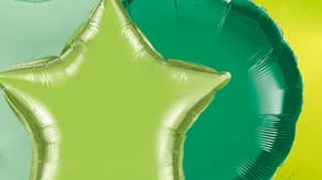 (image for) Fathers Day Green Plain Foil Balloons