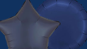 (image for) Fathers Day Navy Blue Plain Foil Balloons