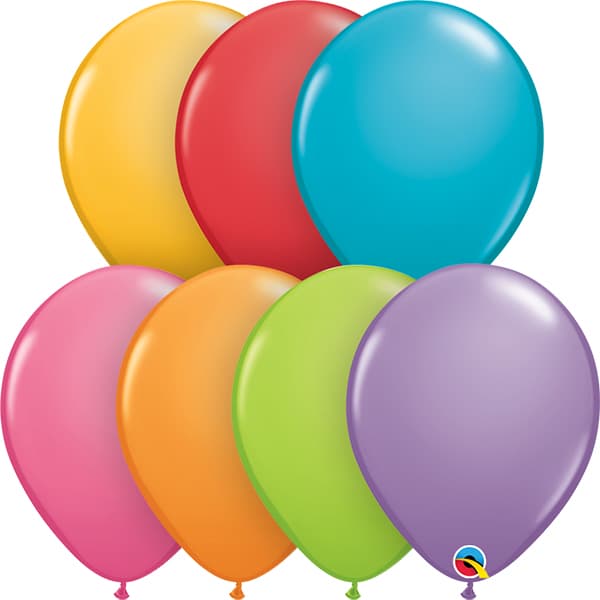 (image for) 11" Festive Assorted Latex Balloons 25pk