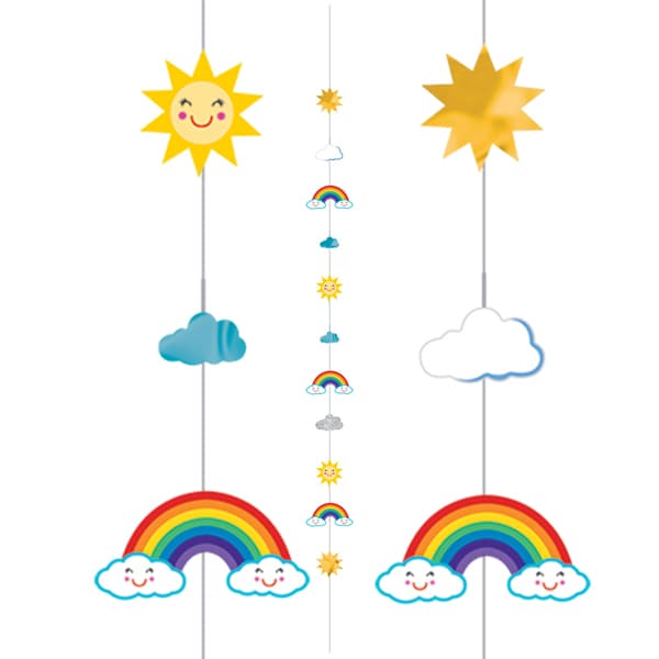 (image for) Fun Sun, Rainbow & Clouds Balloon Strings