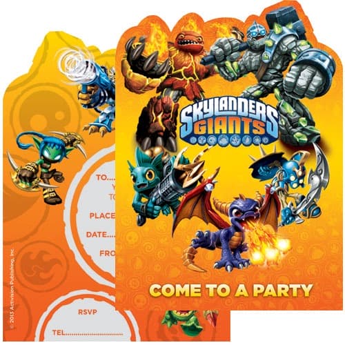 Skylanders Invites x6