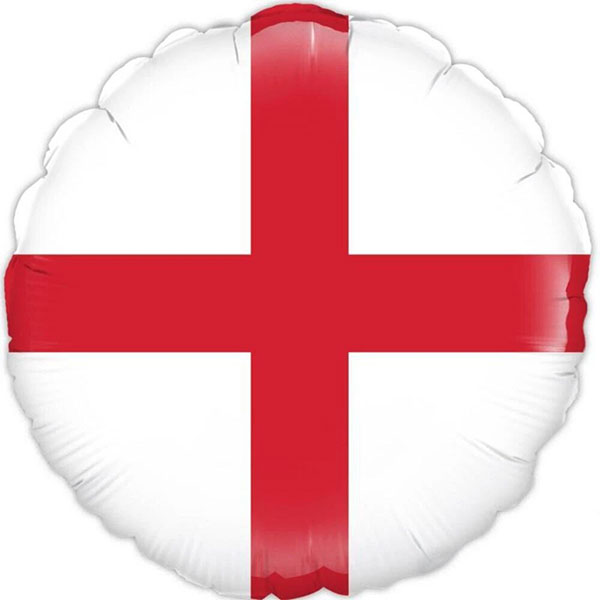 (image for) 9" St Georges Flag Air Fill Foil Balloons