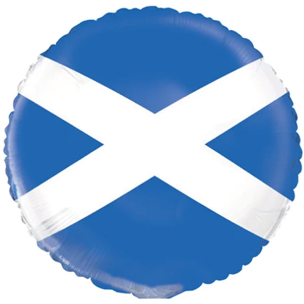 (image for) 9" Scotland Flag Air Fill Foil Balloons