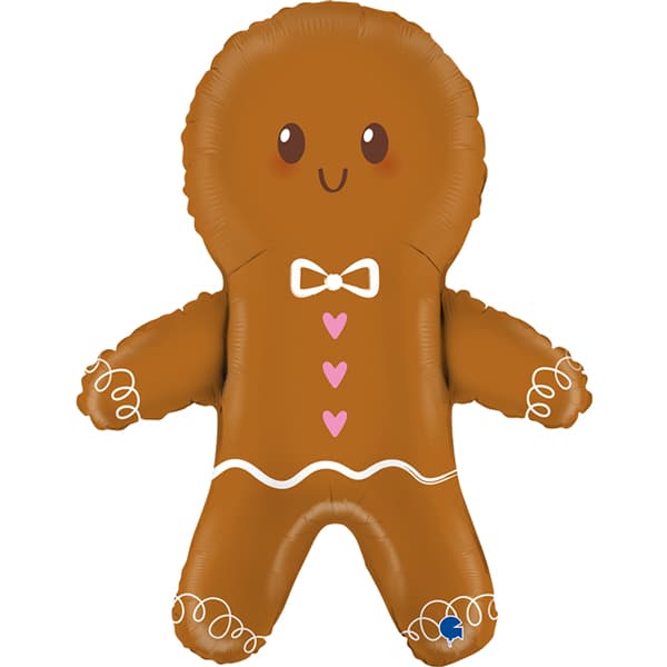 (image for) Cute Gingerbread Man Supershape Balloons