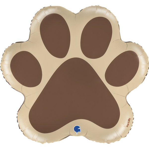 (image for) Dog Paw Supershape Foil Balloons