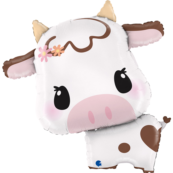 (image for) 25" Cute Cow Supershape Balloons