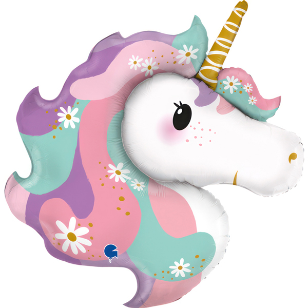 (image for) Hippie Unicorn Supershape Balloons