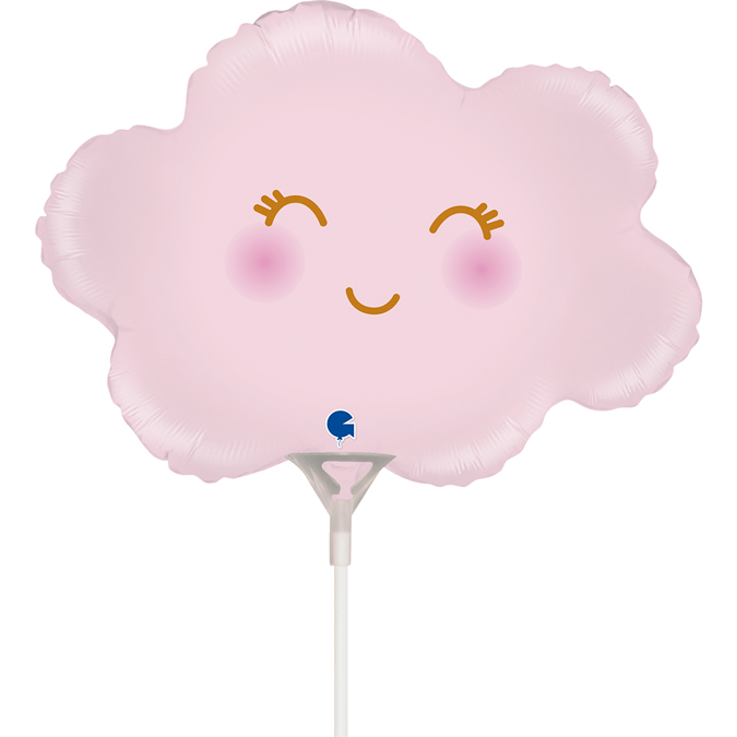 (image for) 14" Mini Pink Cloud Air Fill Foil Balloons