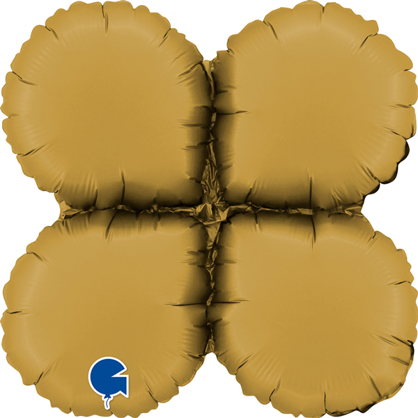 (image for) 13" Satin Gold Base Drops Holder Air Fill Balloons