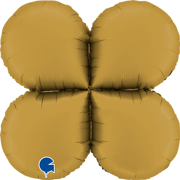 (image for) 26" Satin Gold Base Drops Holder Air Fill Balloons