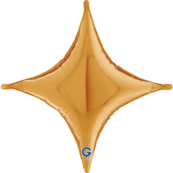 30" Gold Starpoints Foil Balloon