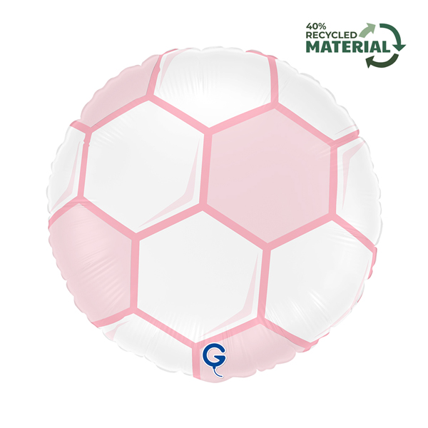 18" Pink Football Foil Balloons
