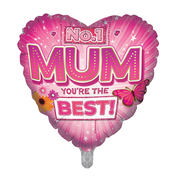 (image for) 18" No 1 Mum Your The Best Foil Balloons