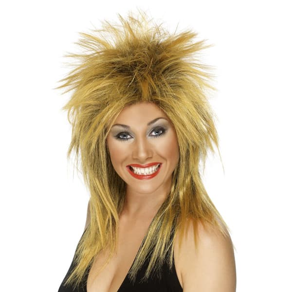 (image for) Ginger And Black Rock Diva Wigs