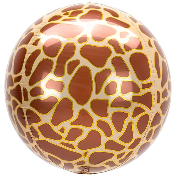 (image for) 15" Giraffe Printed Orbz Foil Balloons