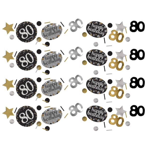 (image for) Gold Celebration 80th Confetti