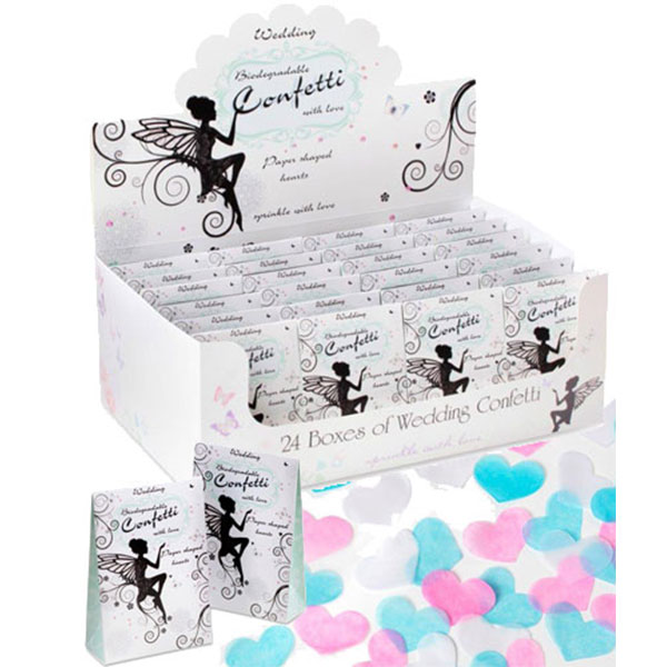 (image for) Fairy Hearts Design Wedding Confetti x24pks