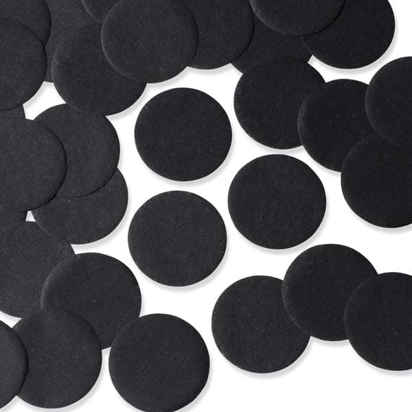 (image for) Black 55mm Circular Tissue Confetti 250gm