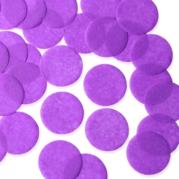 (image for) Purple 55mm Circular Tissue Confetti 250gm