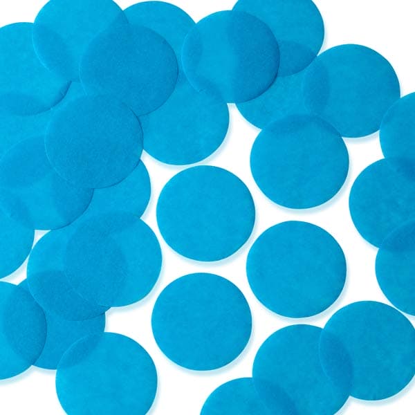 (image for) Turquoise 55mm Circular Tissue Confetti 250gm