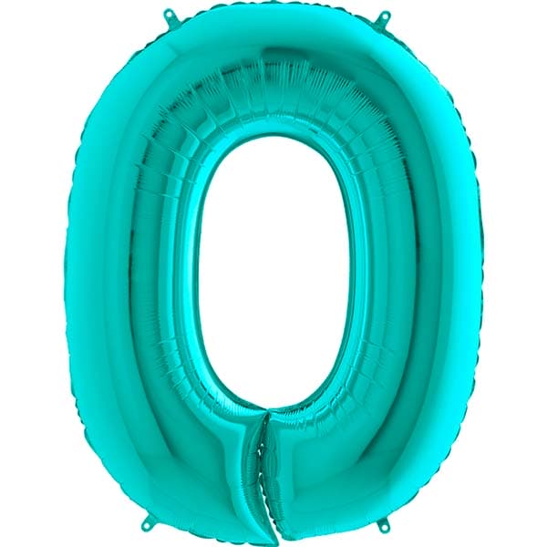 (image for) 40" Grabo Tiffany Number 0 Supershape Balloons