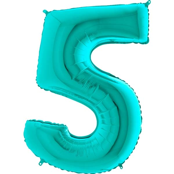 (image for) 40" Grabo Tiffany Number 5 Supershape Balloons